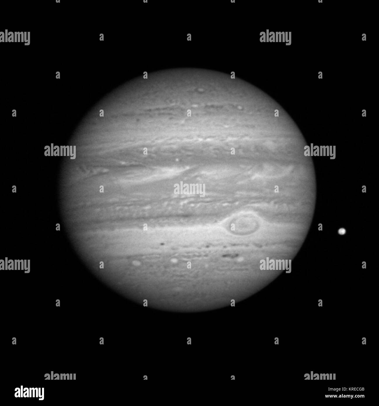Júpiter tomada por la sonda Nuevos Horizontes (2007-01-08) Foto de stock