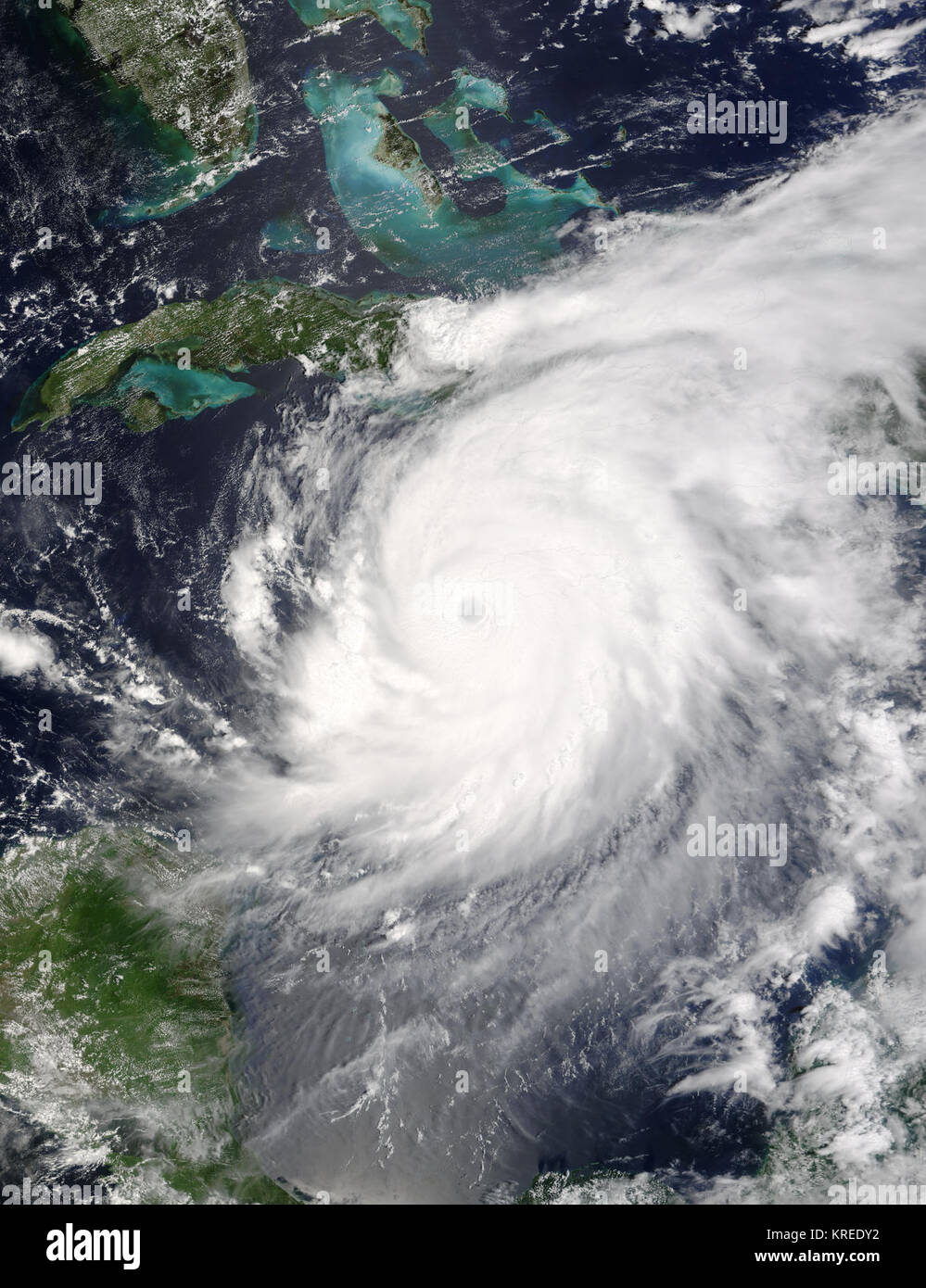El huracán Iván 11 sept 2004 1610Z Foto de stock