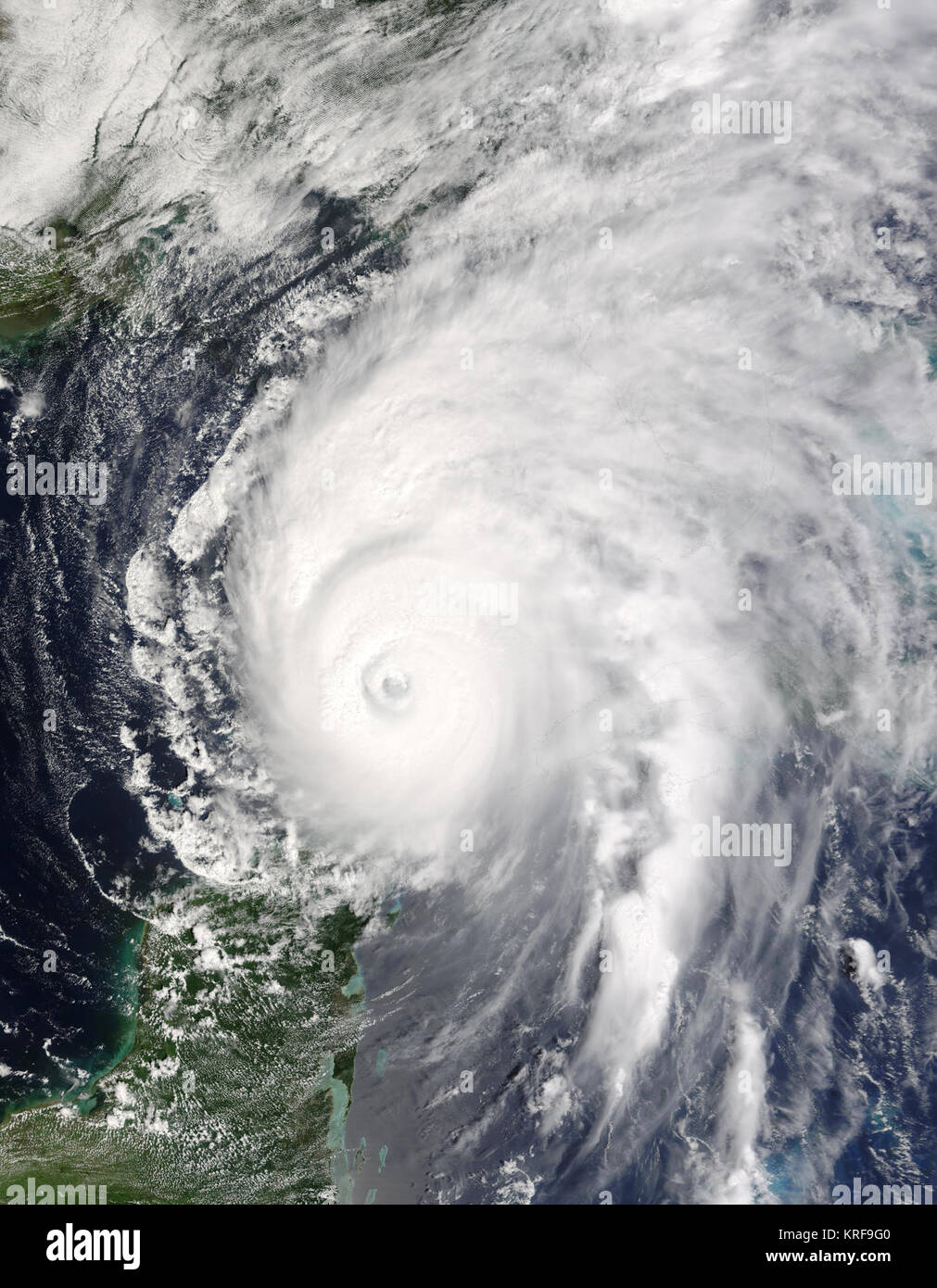 El huracán Iván 14 sept 2004 1635Z Foto de stock