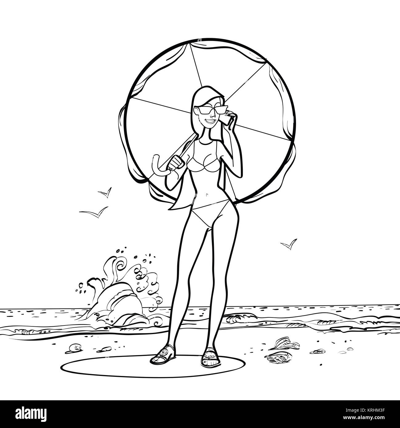 Chicas en bikini mas atractivas Imágenes de stock en blanco y negro Alamy