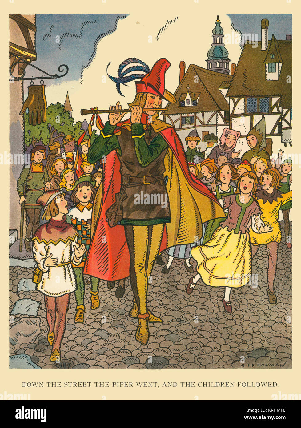 Flautista de Hamelín Fotografía de stock Alamy