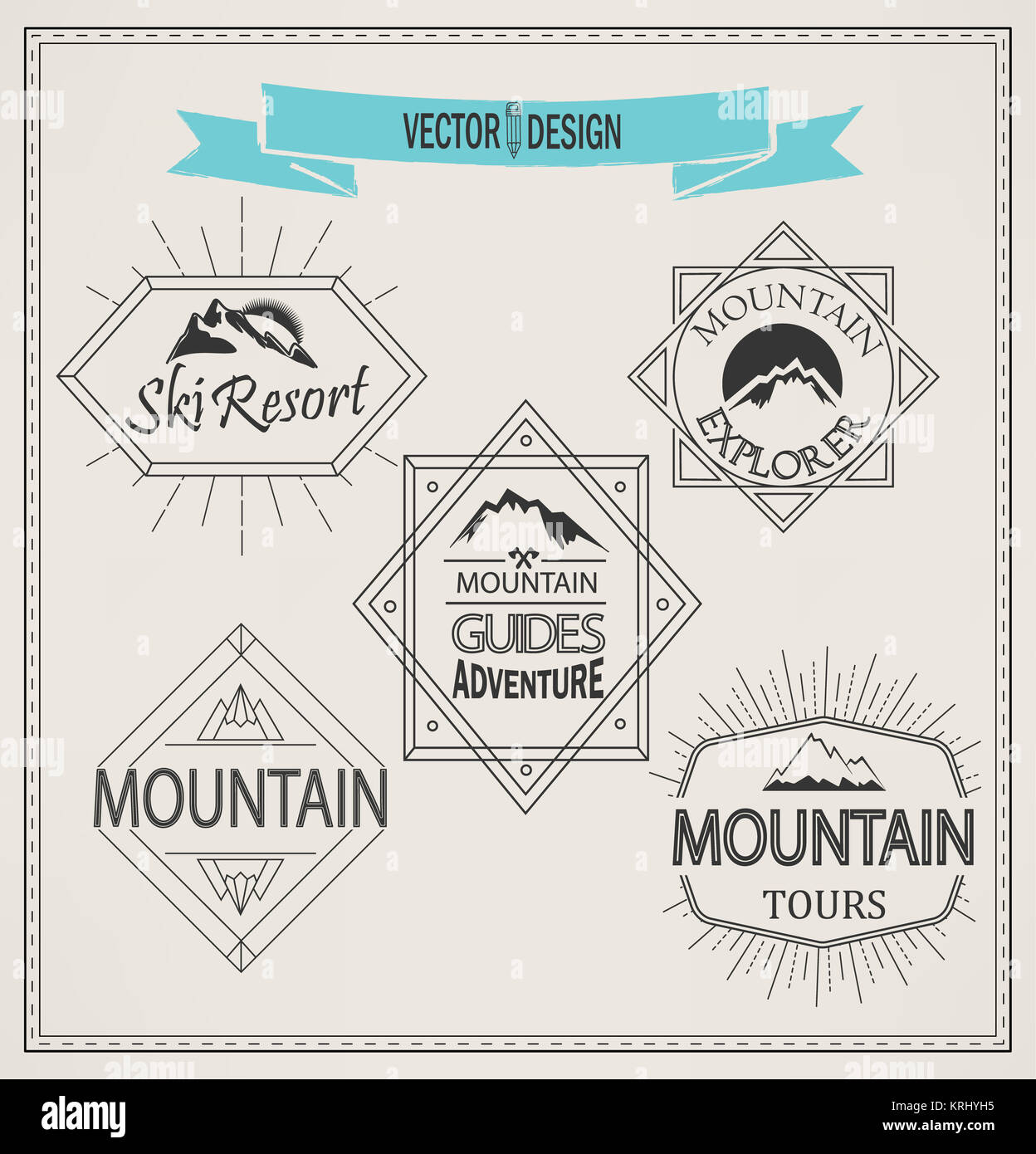 Logos de montaña fotografías e imágenes de alta resolución - Alamy