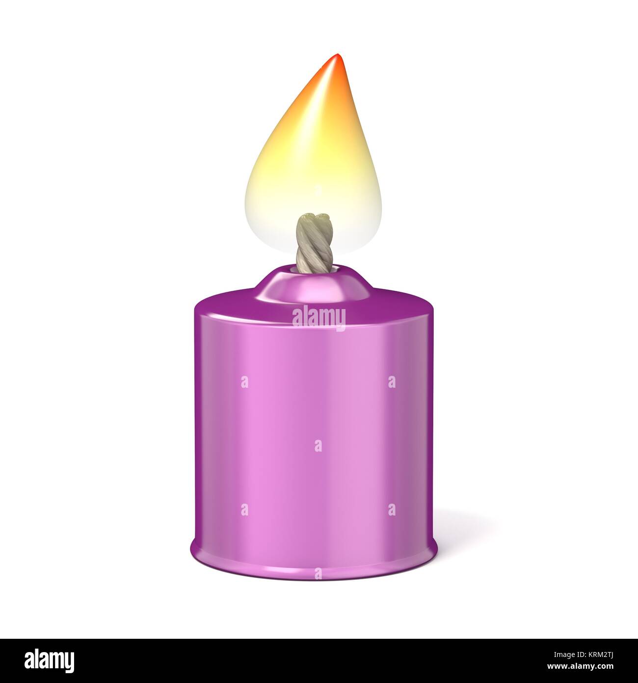 Vela morada. 3D Fotografía de stock Alamy