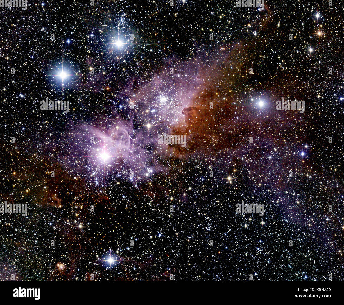 Nebulosa keyhole 2masa Foto de stock