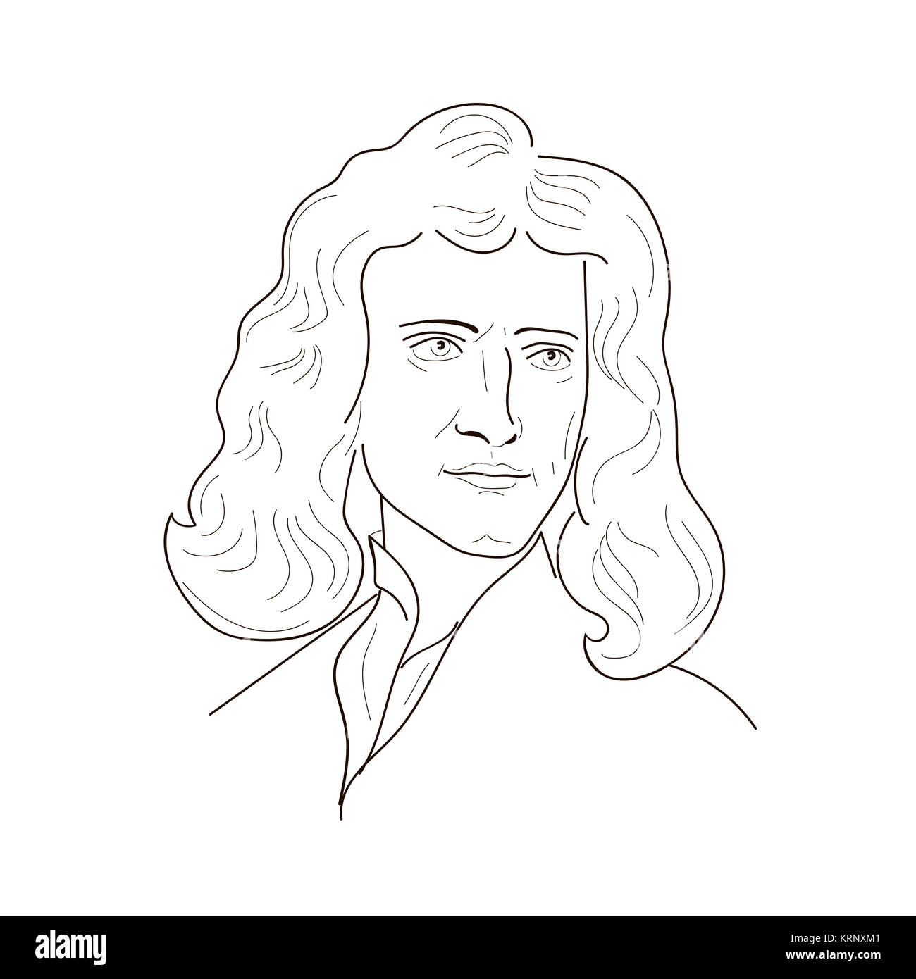 Isaac Newton Retrato Imágenes Recortadas De Stock Alamy 1832