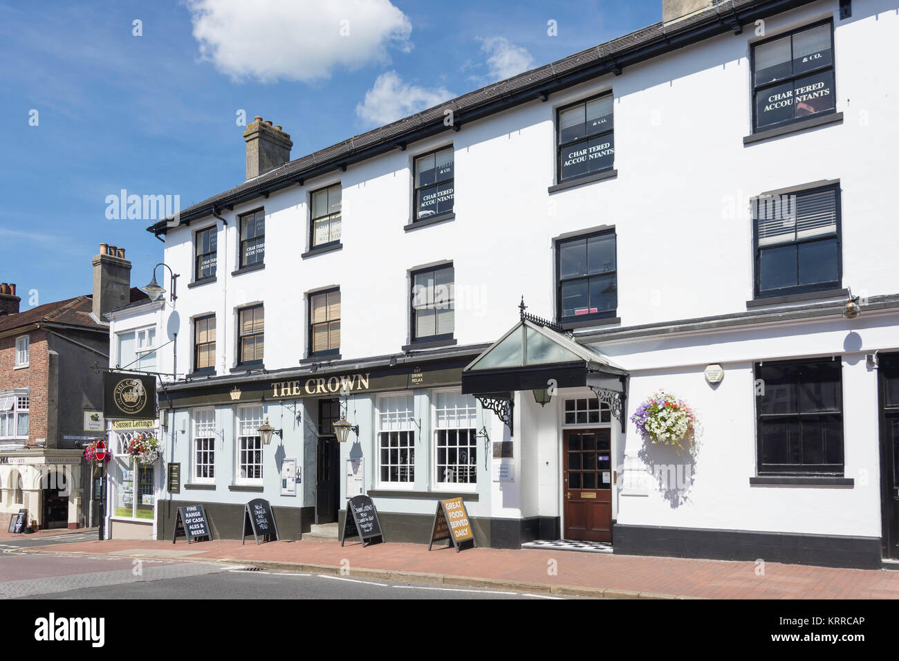 El Crown Hotel, High Street, East Grinstead, West Sussex, Inglaterra