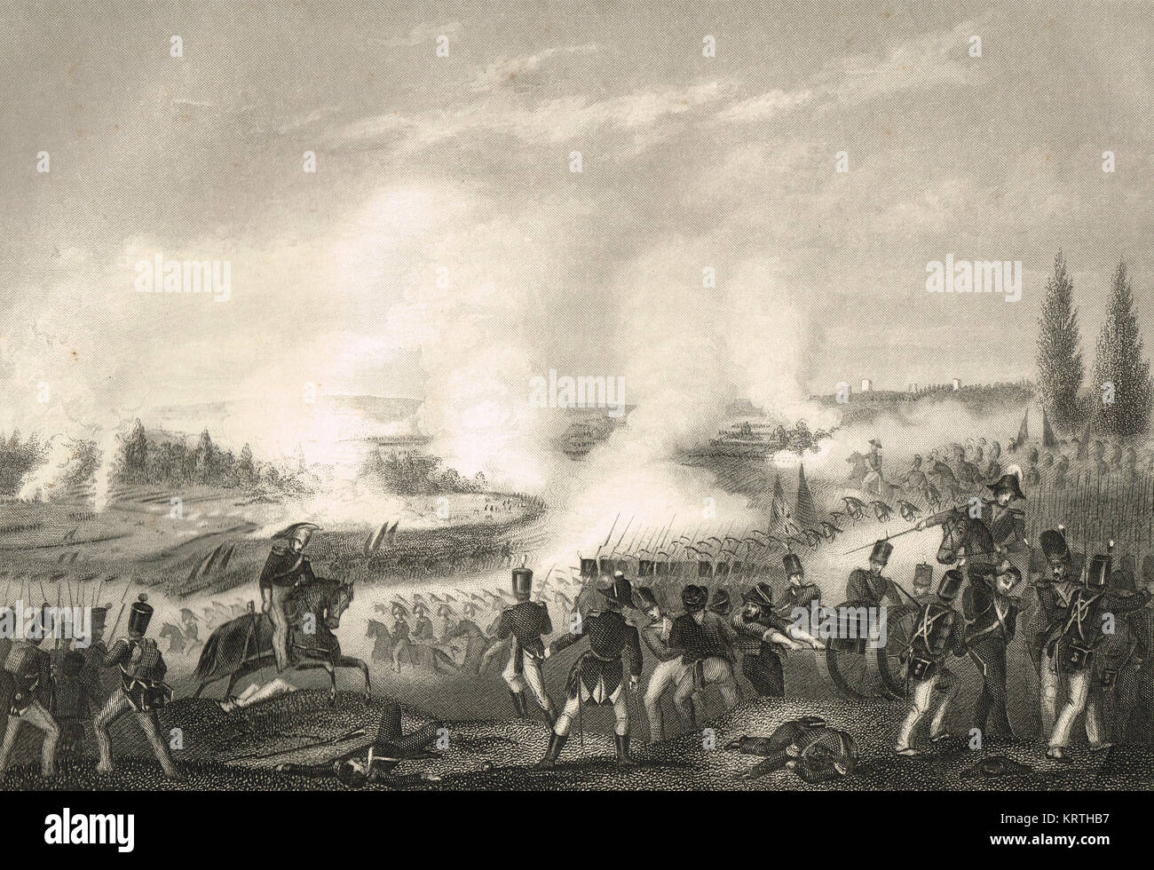 La batalla de Talavera, 27-28 de julio de 1809 Foto de stock