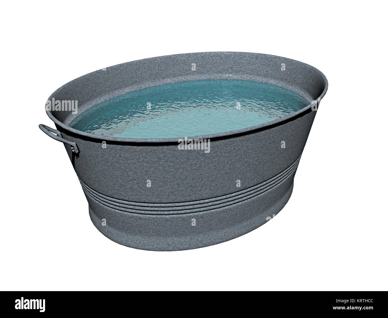 Tina de zinc con agua opcional Fotografía de stock - Alamy