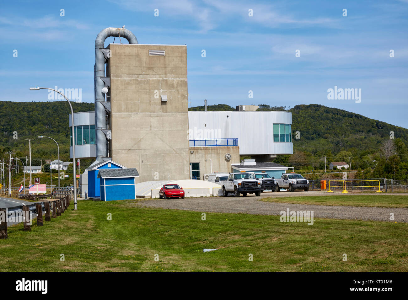 Nova Scotia Annapolis la estación generadora de marea, en Annapolis Royal, Nova Scotia, Canadá Foto de stock