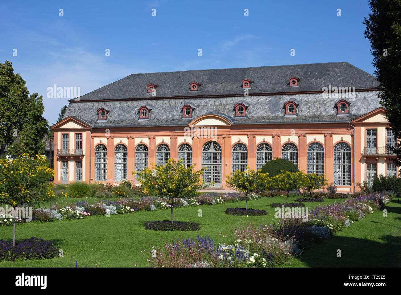 Orangeriegarten de Darmstadt (Hesse, Alemania) Foto de stock