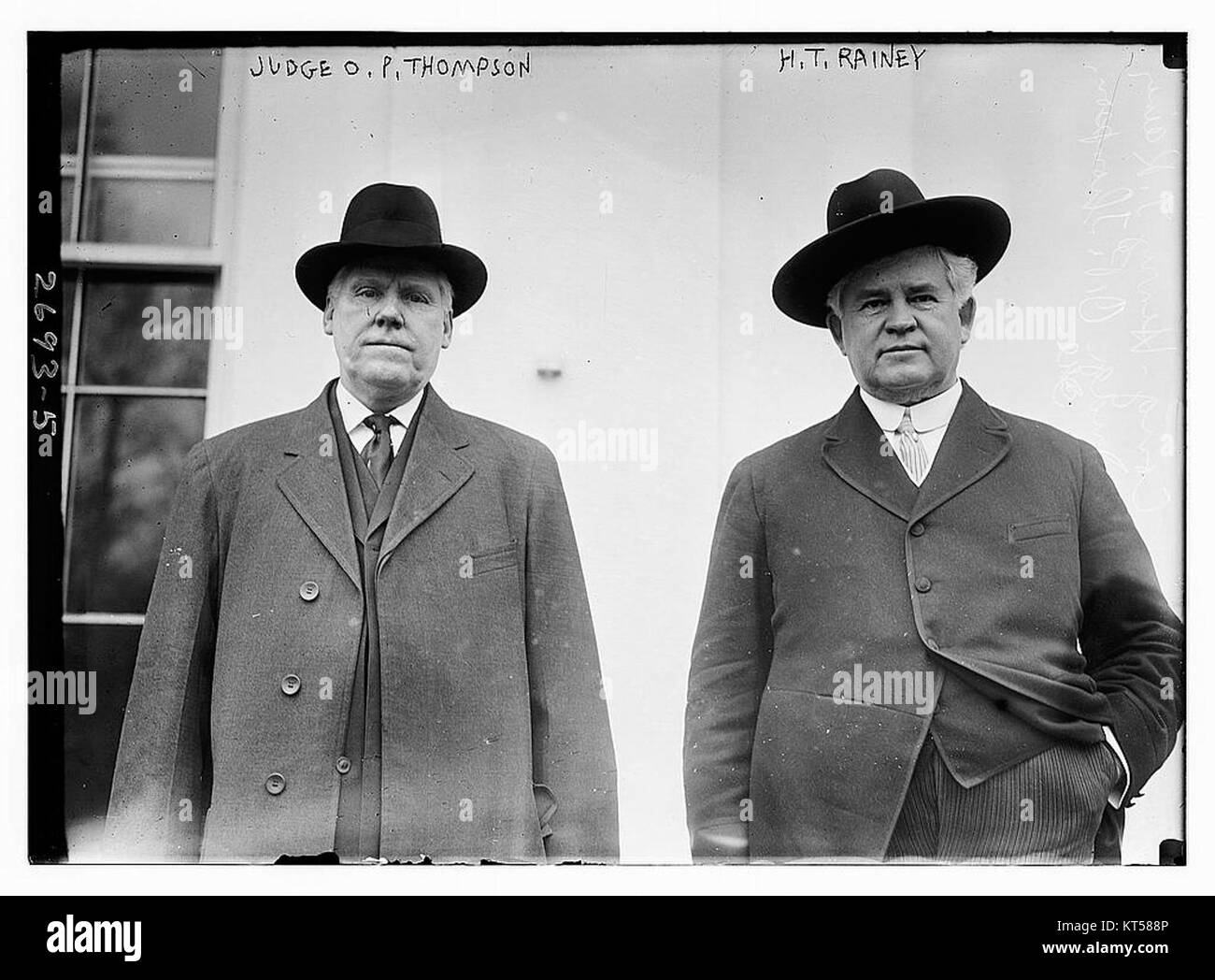 O. P. Thompson y H.T. Rainey Foto de stock