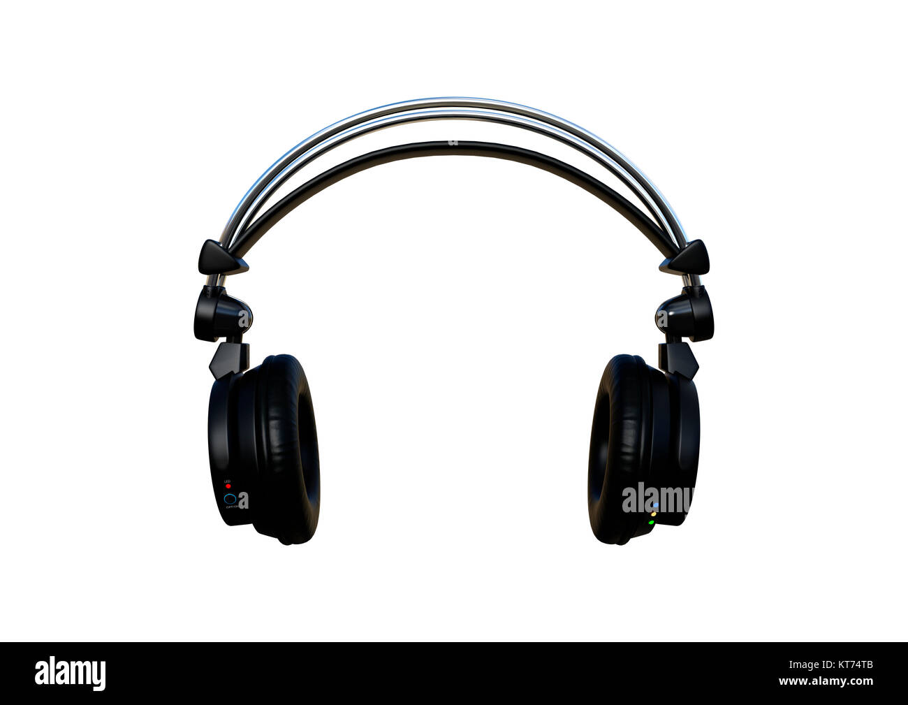 3D Rendering auriculares DJ en blanco Fotografía de stock - Alamy