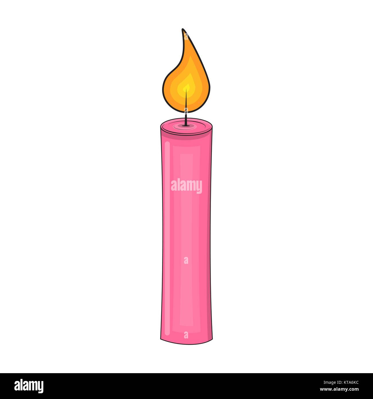 Dibujos animados para velas de Navidad diseño aislado sobre fondo blanco  Imagen Vector de stock - Alamy