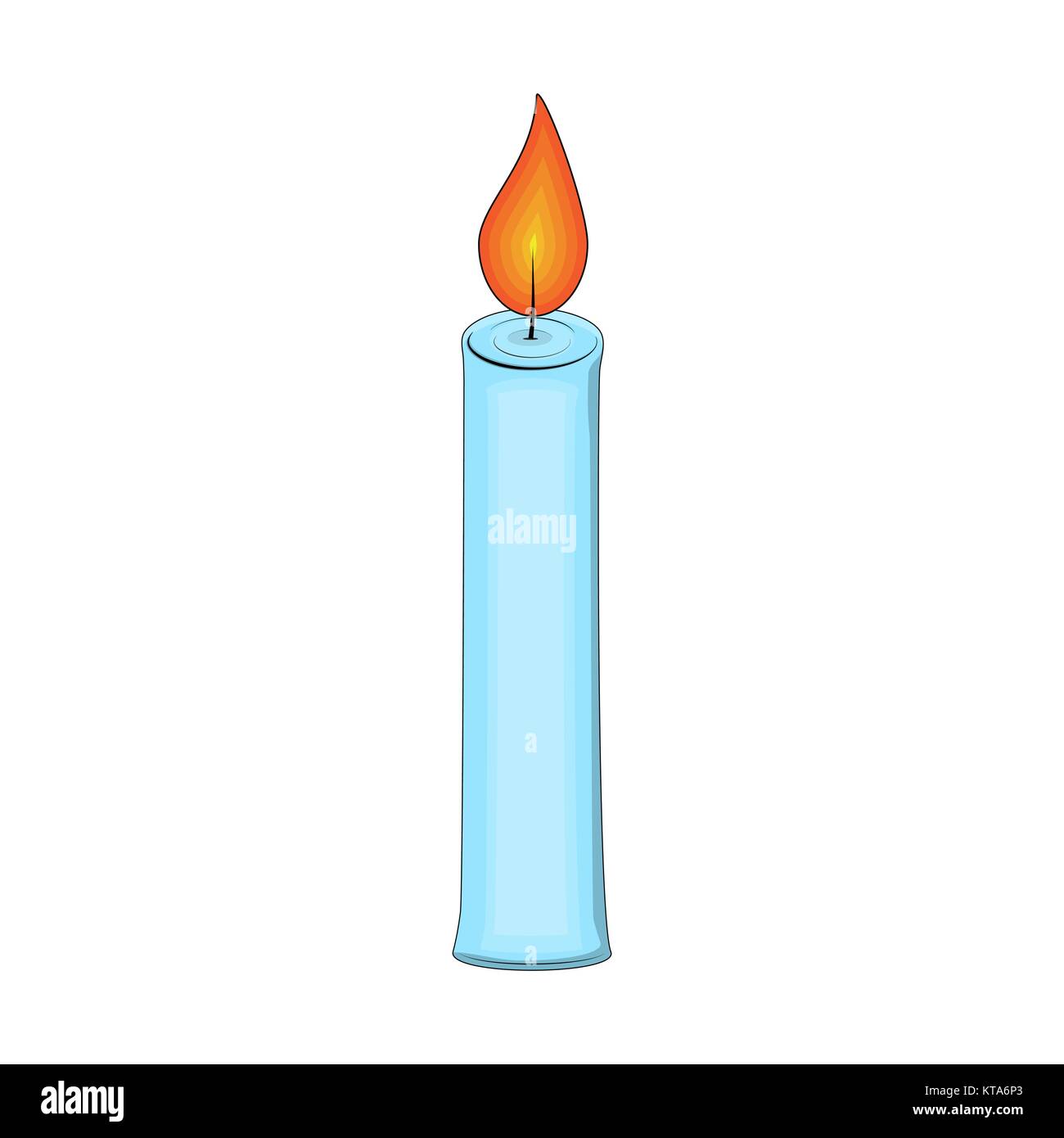 Dibujos animados para velas de Navidad diseño aislado sobre fondo blanco  Imagen Vector de stock - Alamy