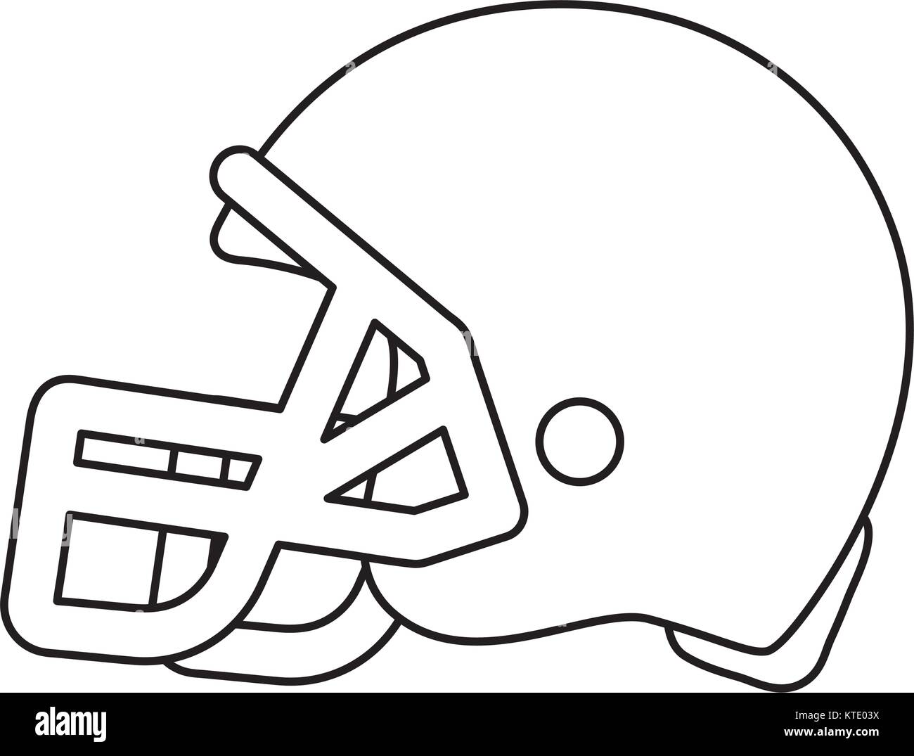 porcelana guerra Funcionar Ilustración vectorial de cascos de fútbol americano Imagen Vector de stock  - Alamy