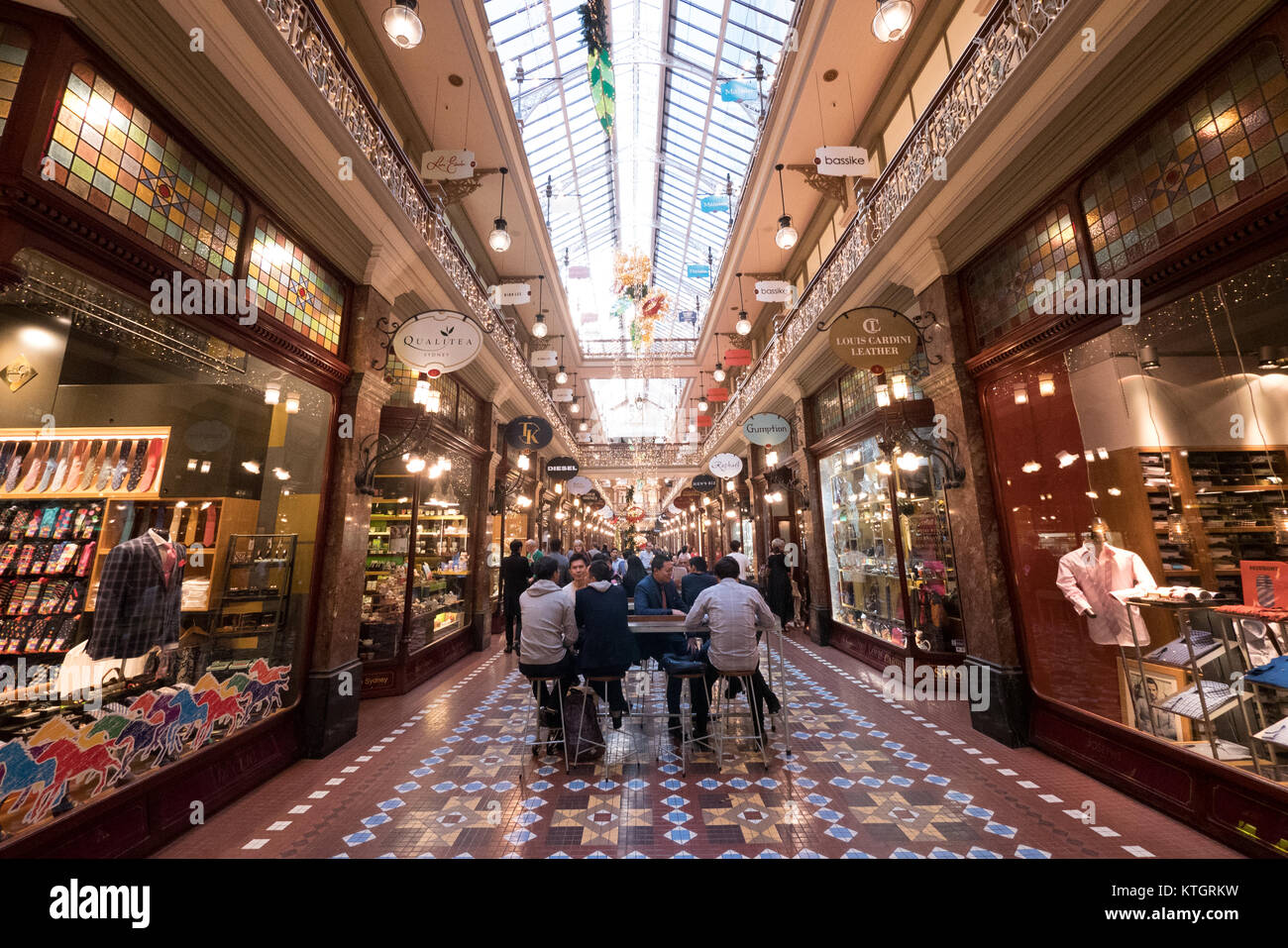 Strand arcade es un histórico centro comercial en Sydney Foto de stock