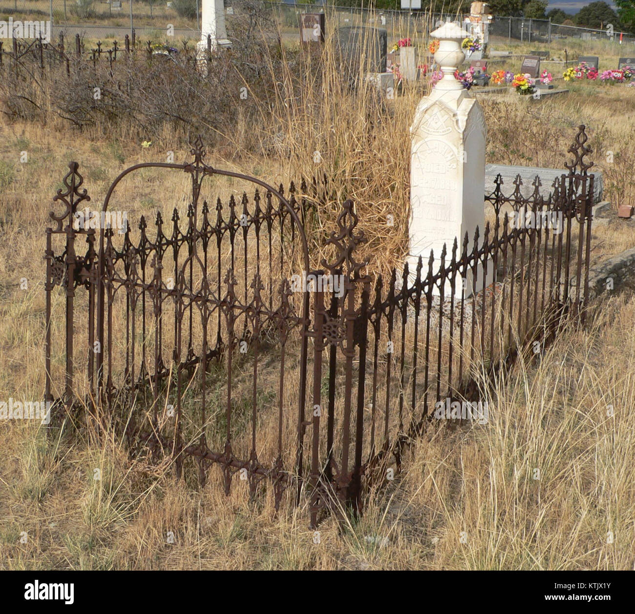 Austin cementerio NV IOOF Johns marker 1 Fotografía de stock Alamy