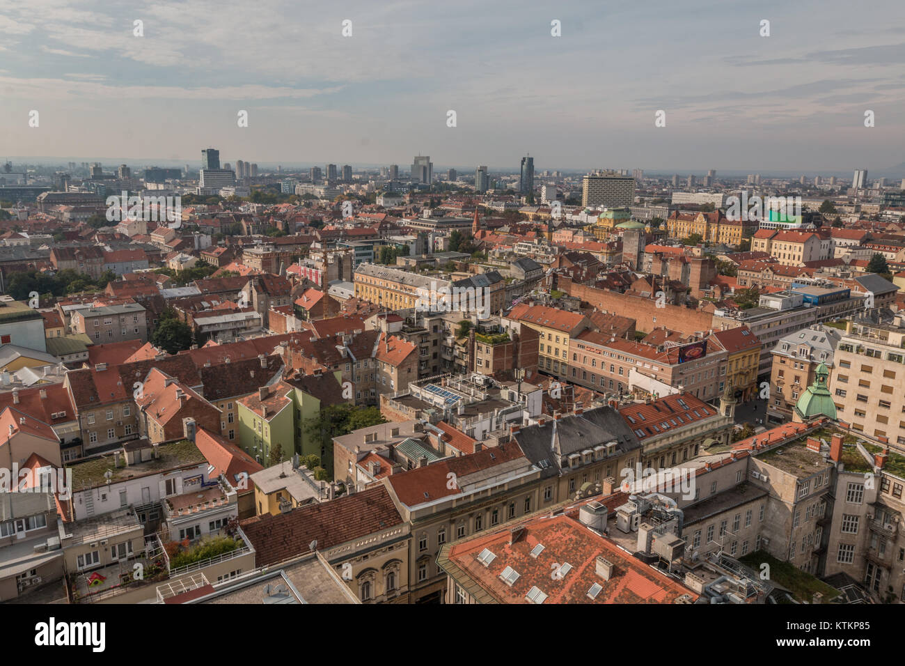 La ciudad de Zagreb en Croacia Foto de stock