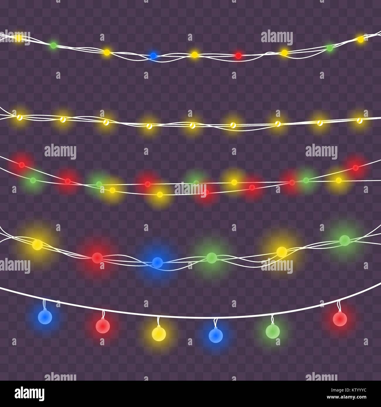 Luces de Navidad Ilustración del Vector