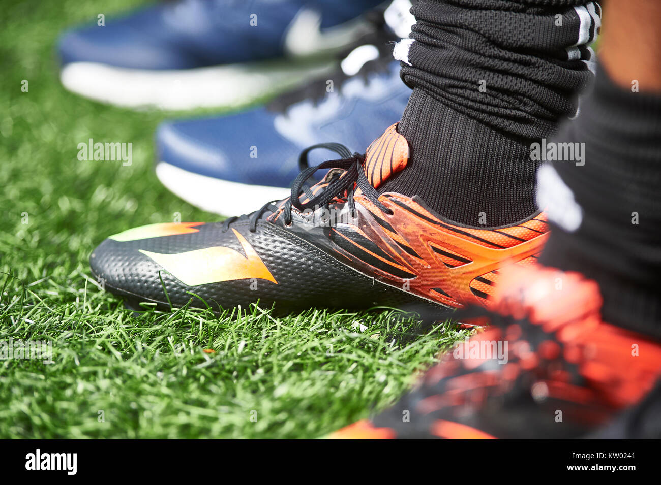 botas de fútbol Fotografía de stock - Alamy