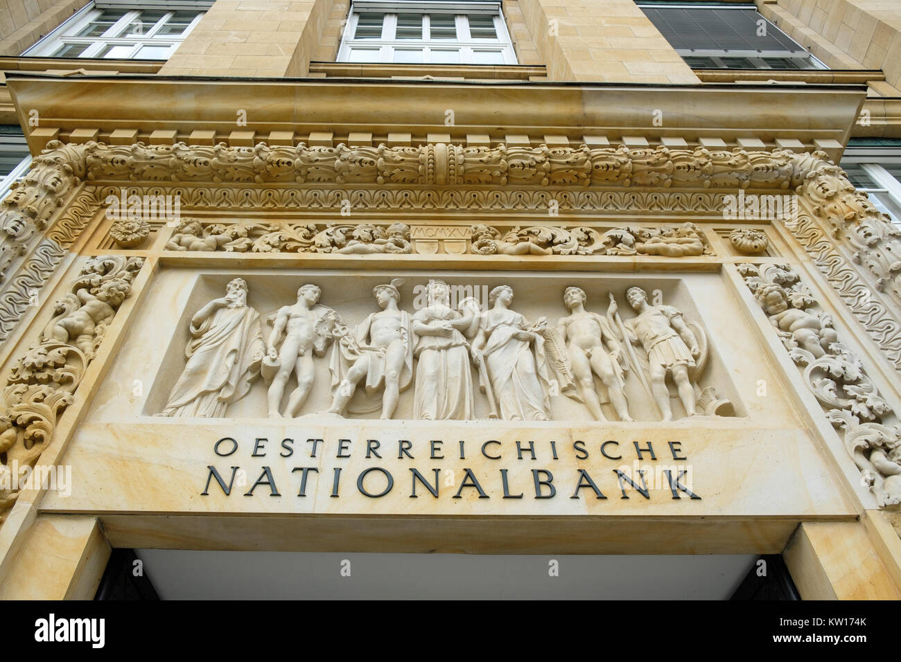 Oesterreichische Nationalbank (OeNB) en Viena, el banco central de Austria Foto de stock