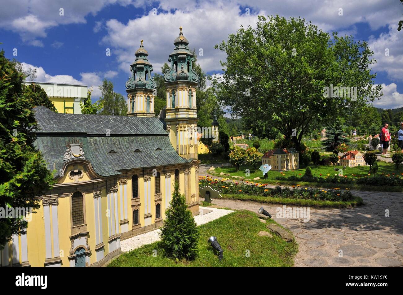Parque de Miniaturas de Baja Silesia monumentos. Kowary, Voivodato de