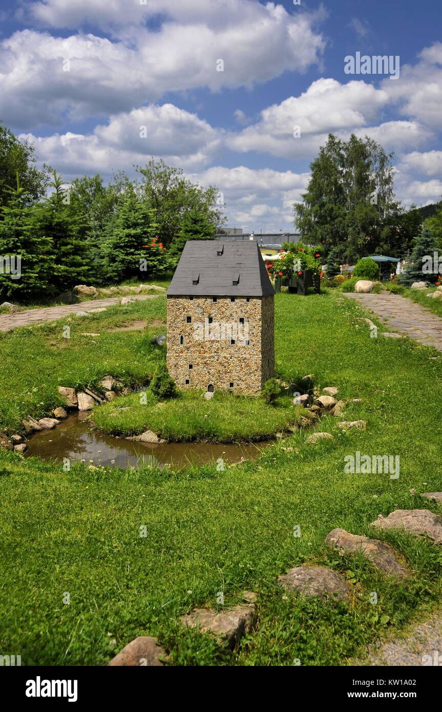 Parque de Miniaturas de Baja Silesia monumentos. Kowary, Voivodato de