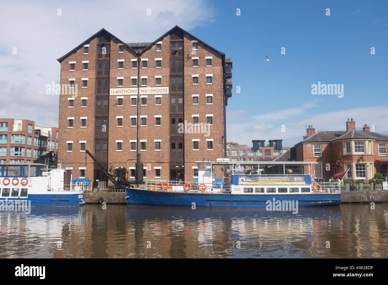 Los barcos turísticos en Gloucester se acopla en el Gloucester y Nitidez Canal Foto de stock