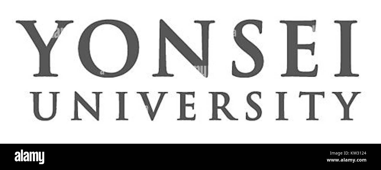 Logotipo de la Universidad Yonsei Fotografía de stock Alamy