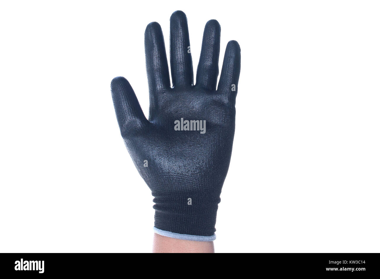 Guantes con aislados Foto de stock