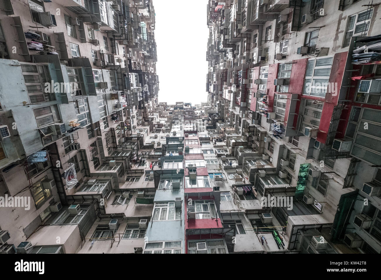 Edificios de apartamentos de hong kong Foto de stock