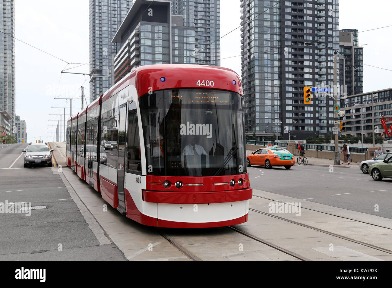 Los tranvías de Toronto Foto de stock