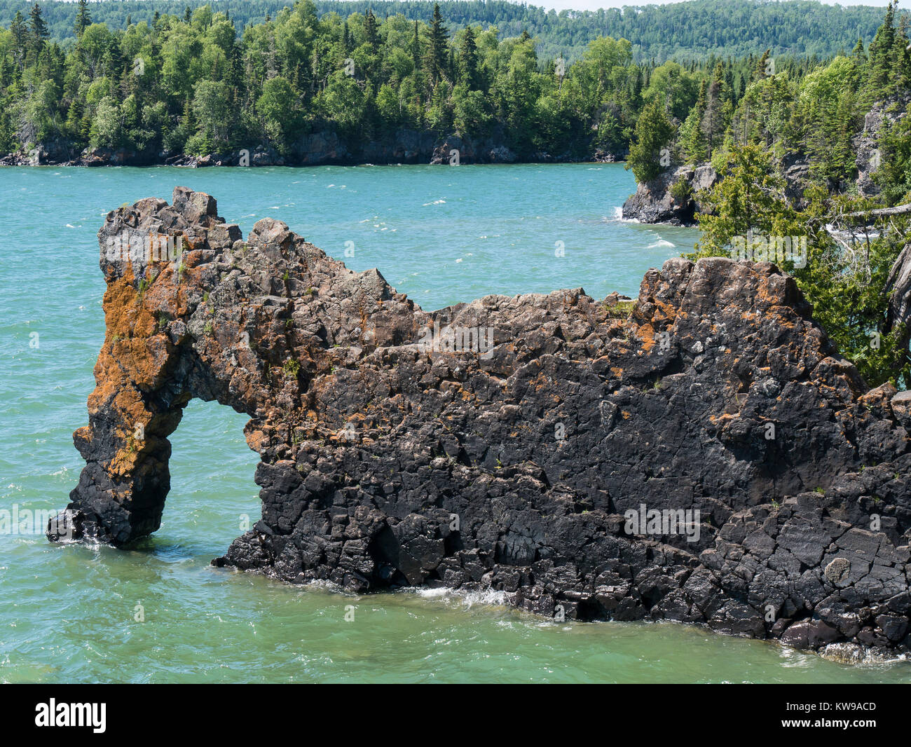 Formación de lobos de mar, el Lago Superior, el gigante durmiente  Provincial Park, Ontario, Canadá Fotografía de stock - Alamy