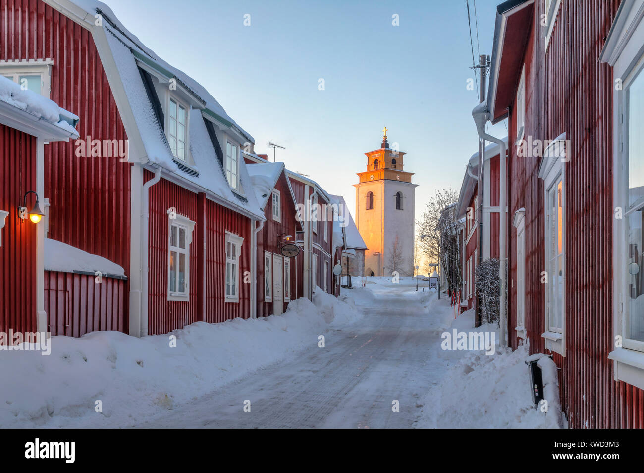 Gammelstad, Lulea, la Laponia sueca, Suecia, Europa Foto de stock