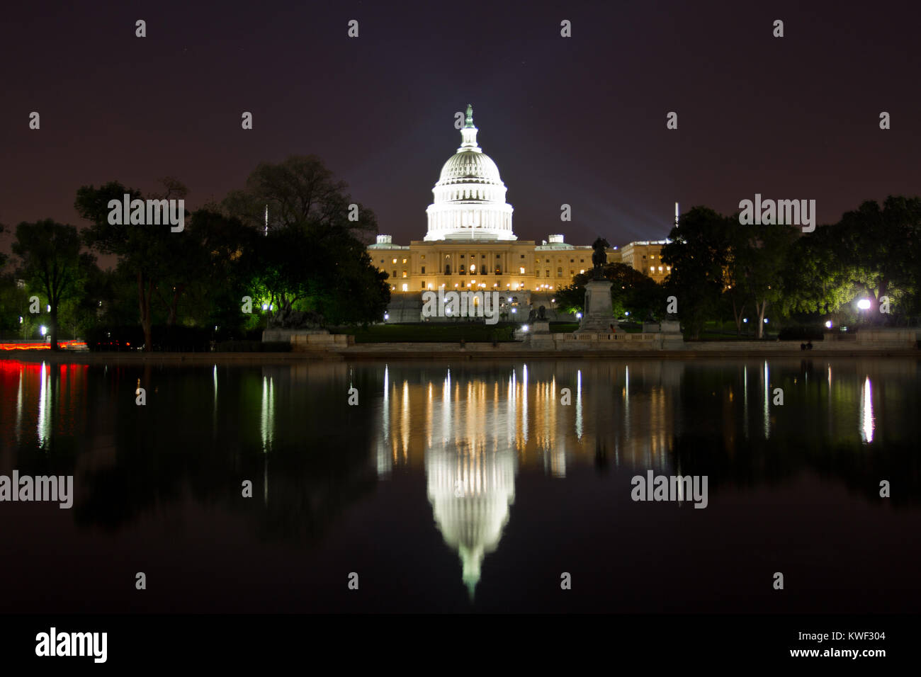 El edificio del Capitolio de los Estados Unidos, Washington DC, es el hogar del Congreso de los Estados Unidos, y la sede de la rama legislativa del gobierno federal de los Estados Unidos. Foto de stock