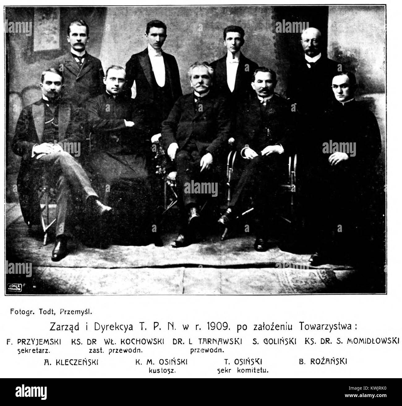 W Przemyślu Zarząd RPT 1909 Foto de stock