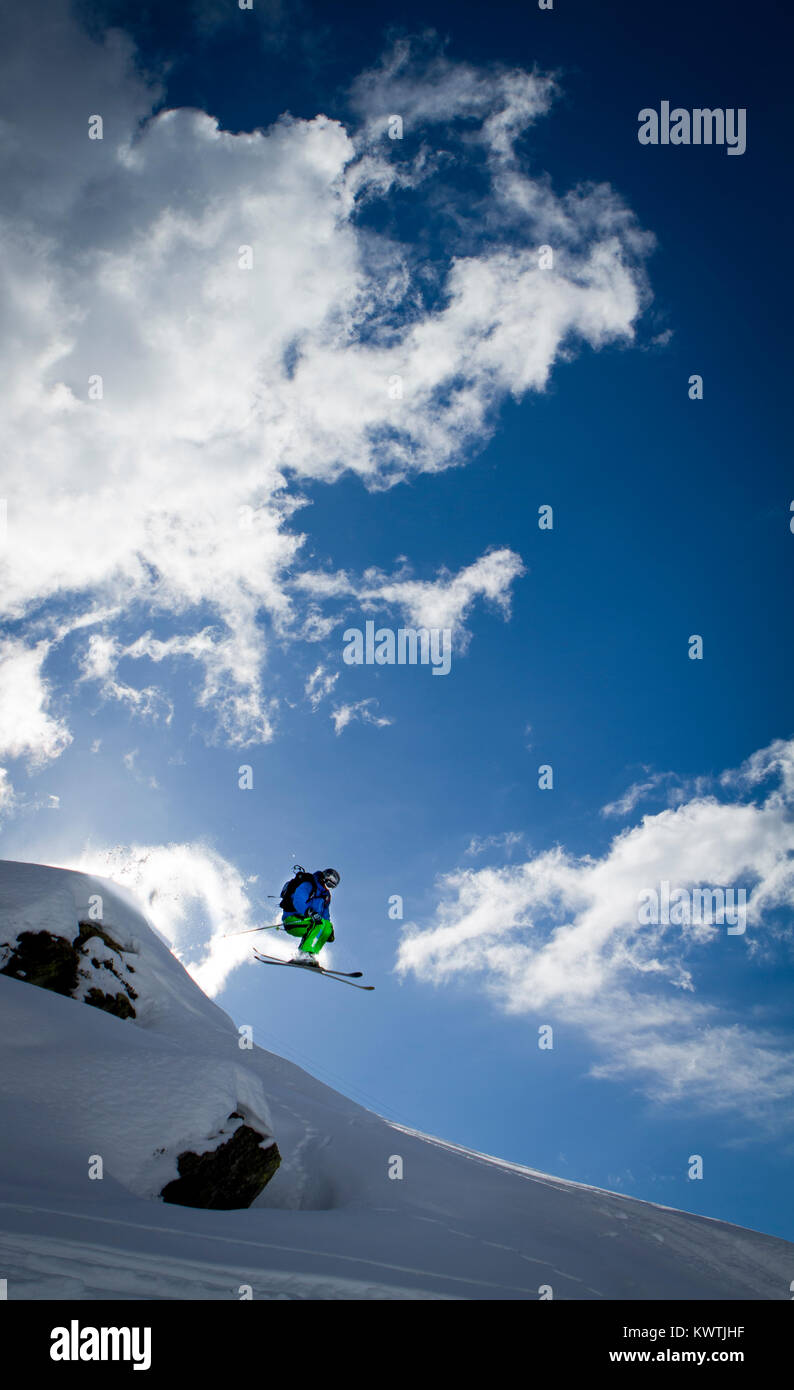 Freeride Chamonix-Mont-Blanc Foto de stock