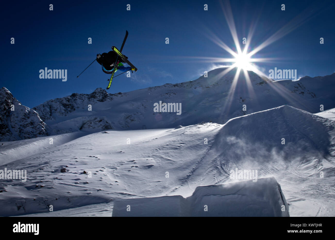esquí libre Foto de stock