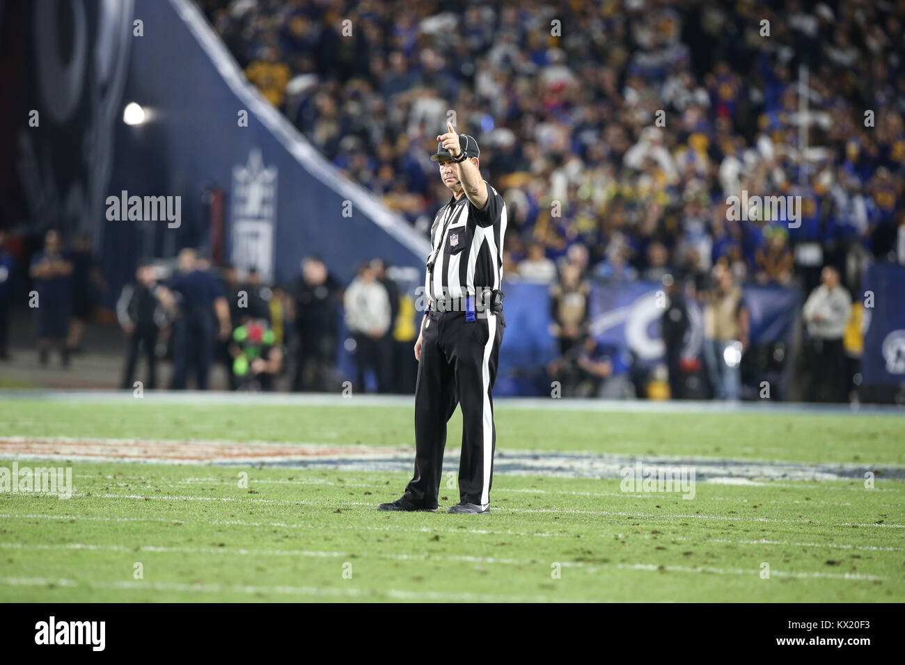 Los Angeles Ca Ee Uu 06 Jan 2018 Durante La Nfl Juego De Comodines De La Nfc Entre Los Atlanta Falcons Vs Los Angeles Rams En El Los Angeles Memorial Coliseum En Los