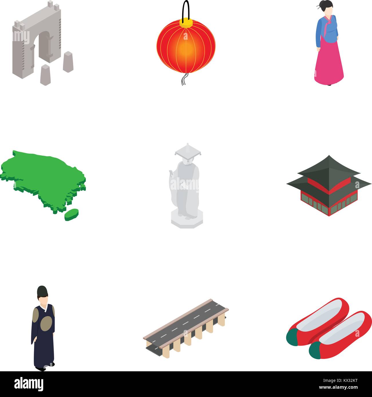 Símbolos de Corea del Sur, conjunto