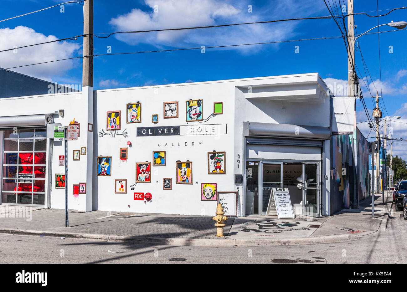 Una galería de arte en el distrito de arte Wynwood, barrio Wynwood