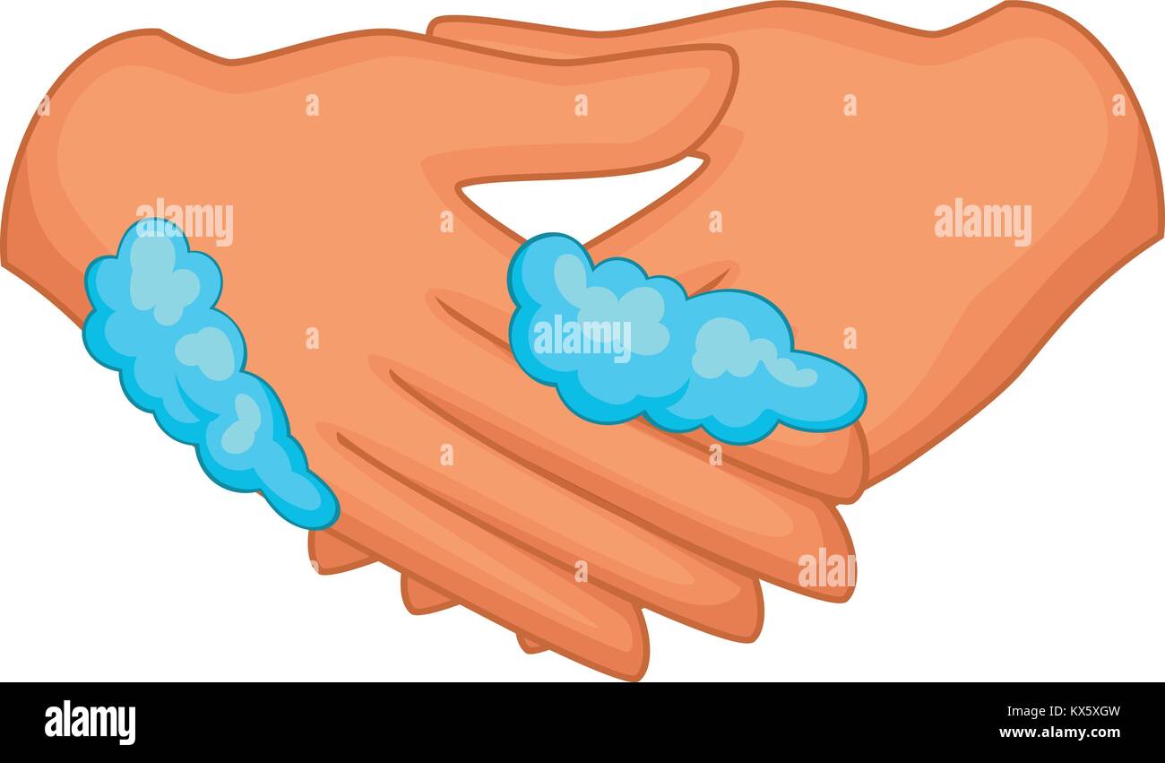 El lavado de manos, el icono de estilo de dibujos animados Imagen Vector de  stock - Alamy