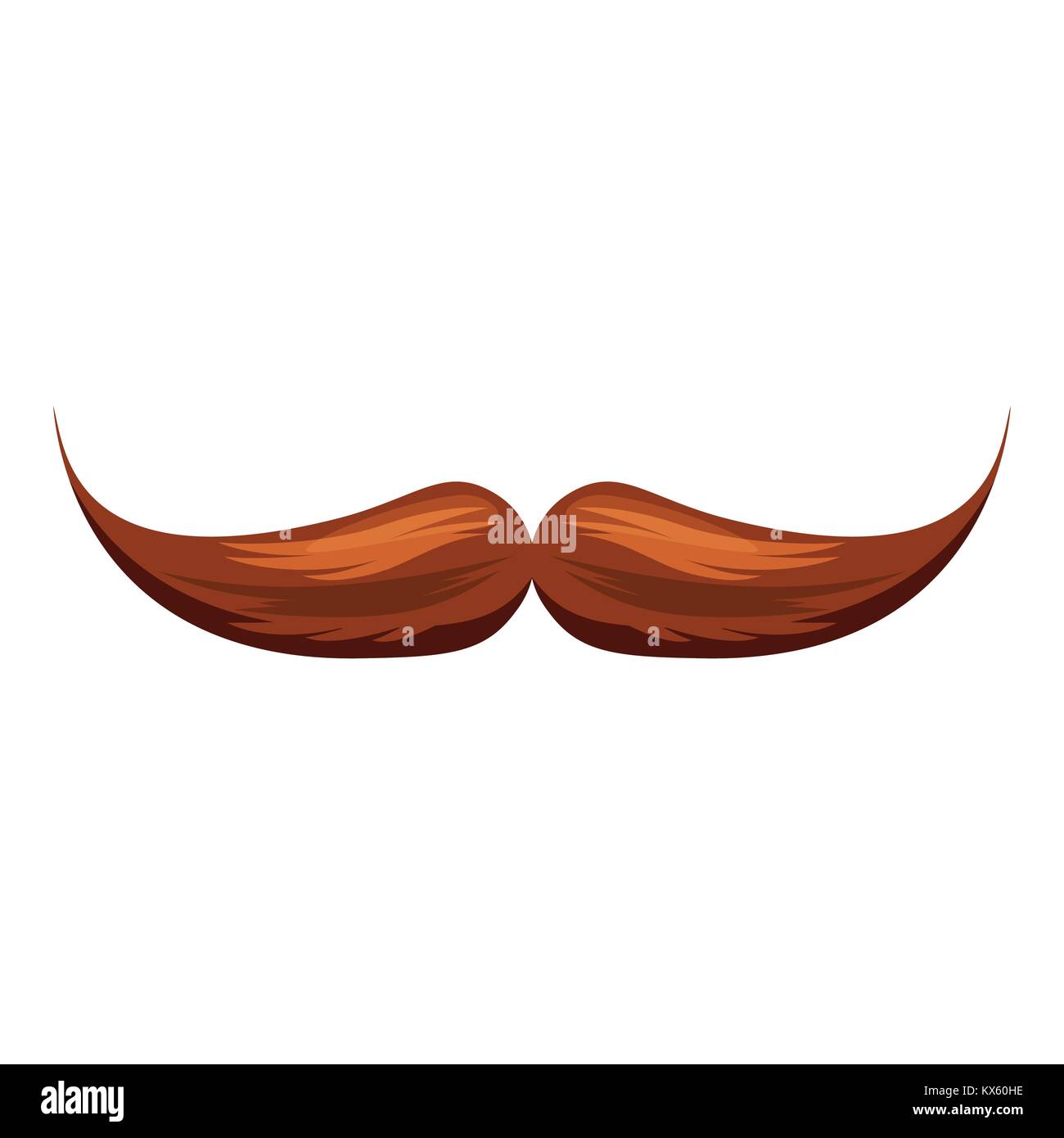 El Bigote Icono De Estilo De Dibujos Animados Ilustracion Del Vector Imagen 171006570 Alamy
