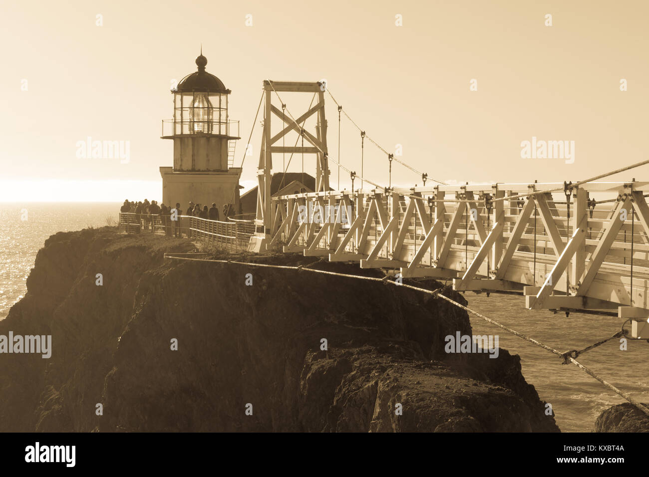 Faro de Punta Bonita (antigua). Foto de stock