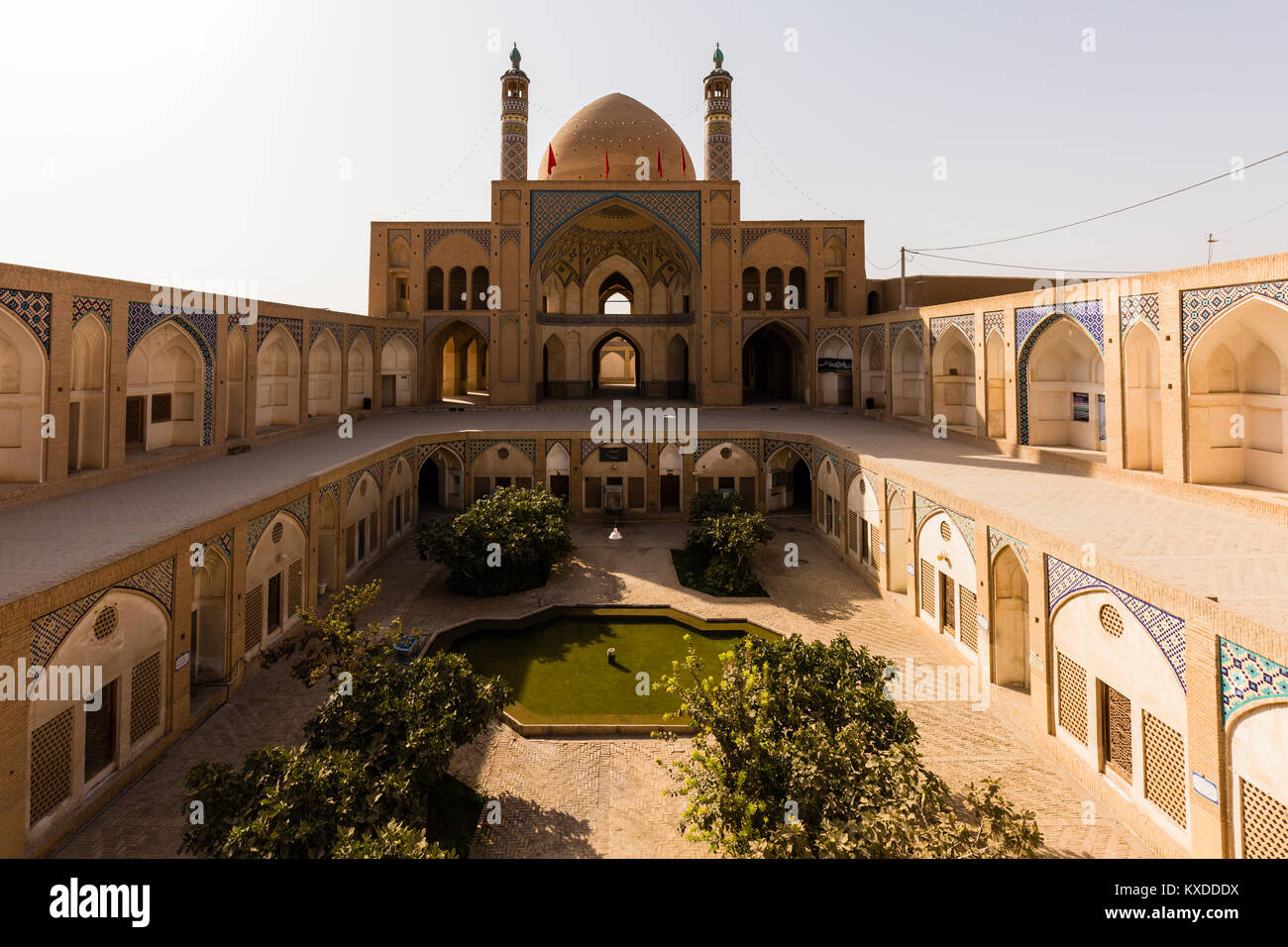 Masjed-e Agha Borzog,Agha Borzog Mezquita,Kashan Irán Foto de stock