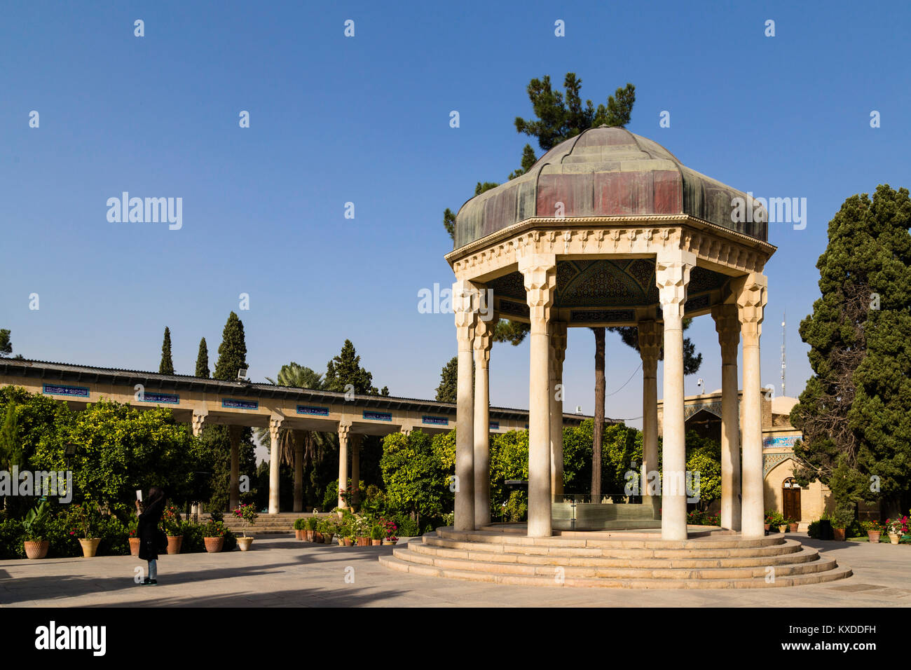 Aramgah-e Hafez,Tumba de Hafez,en Shiraz, Irán Foto de stock