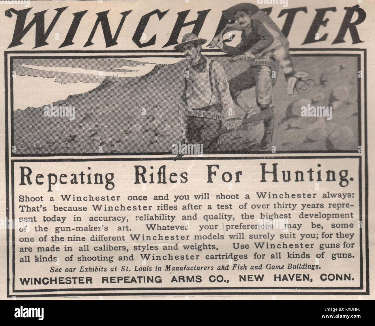 'Winchester' - Winchester Brazos extensibles Co., New Haven, Conn Foto de stock