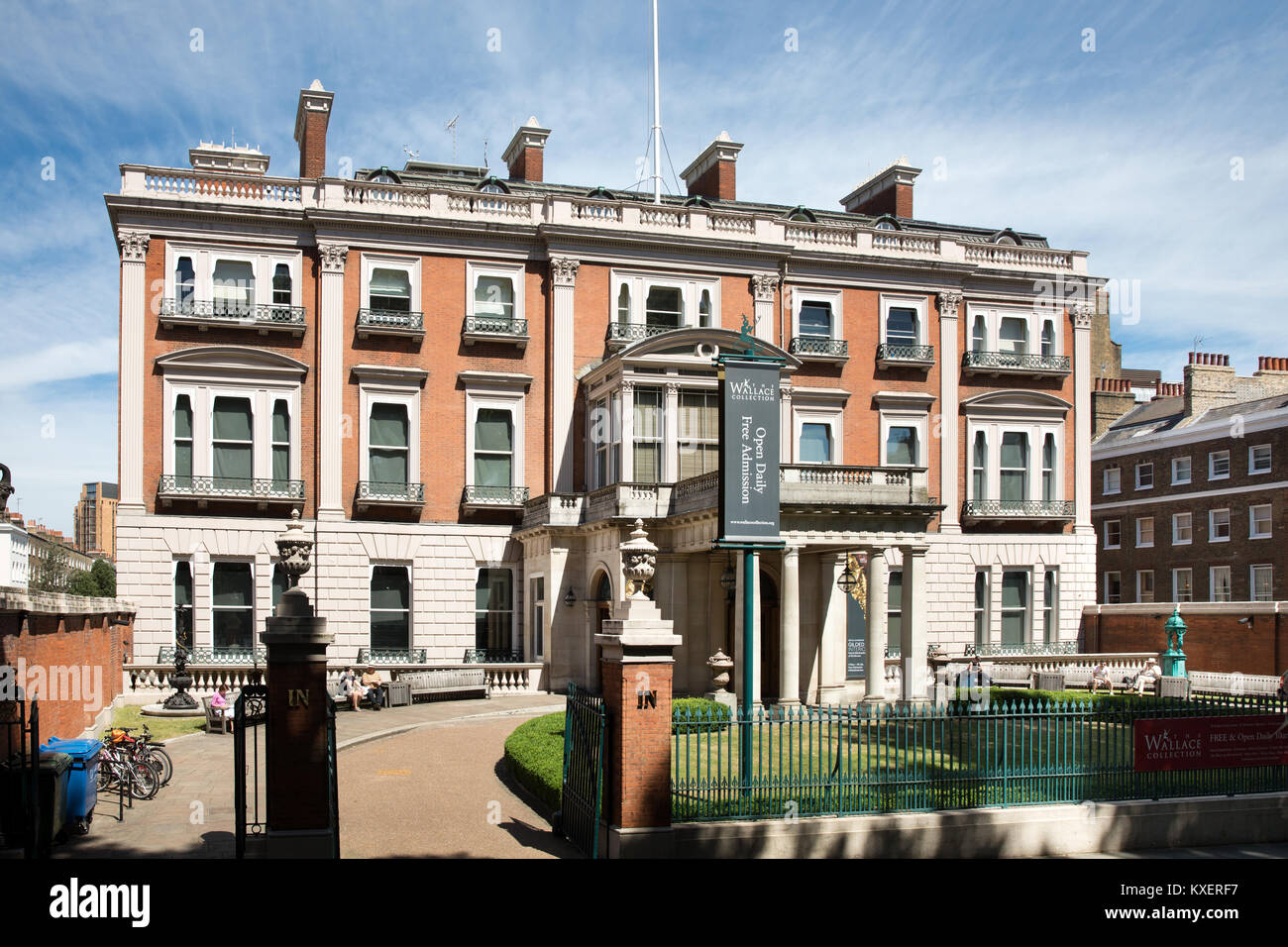 Hertford House, hogar de la colección de arte de Wallace en Londres. Foto de stock