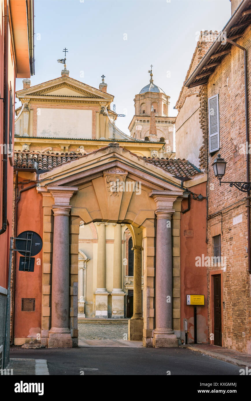 Chiesa San Sisto, Piacenza, Emilia-Romaña, Italia Foto de stock