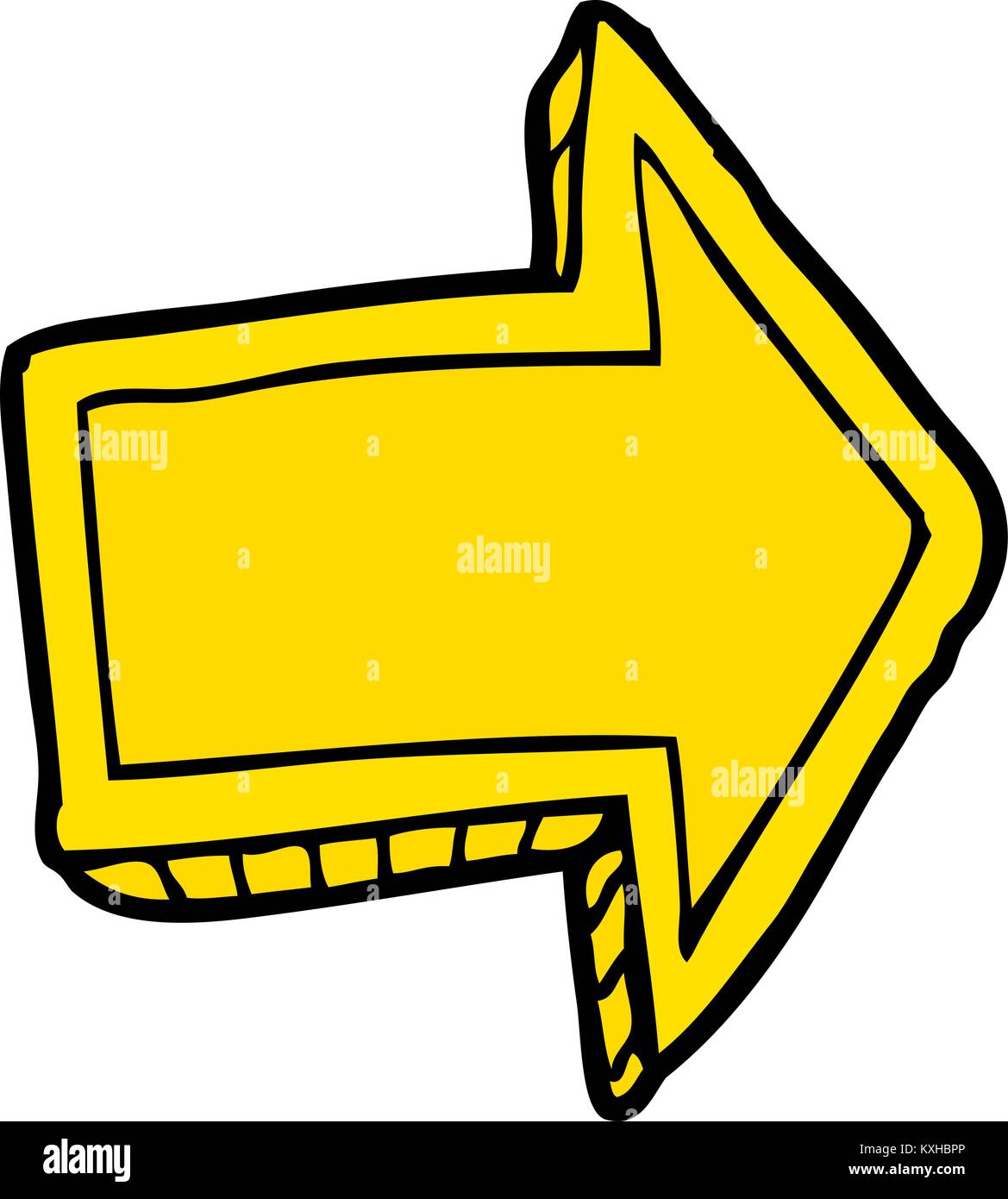 Flecha de dibujos animados Imagen Vector de stock - Alamy